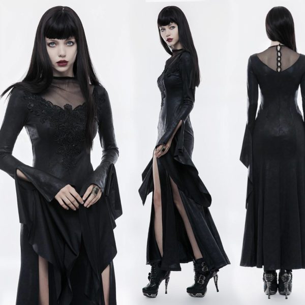 Moonspell long gothic dress - Punk Rave 